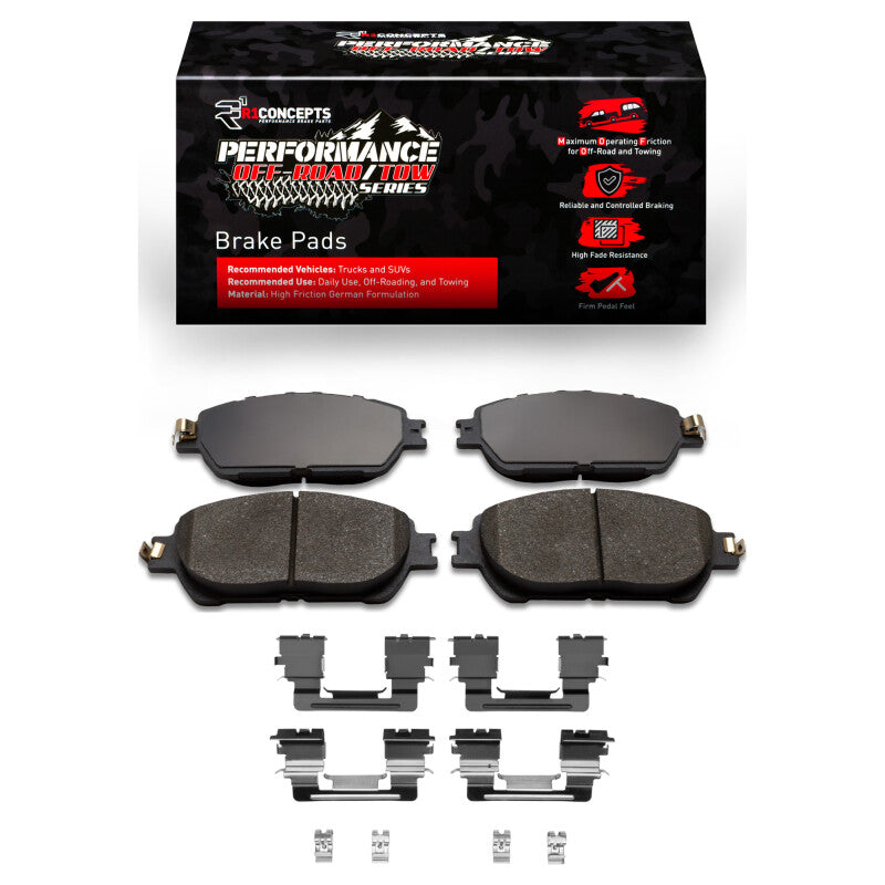 R1 Concepts R1 05-15 Toyota Tacoma Front Performance Off-Road/Tow Brake Pads & Hardware Kit