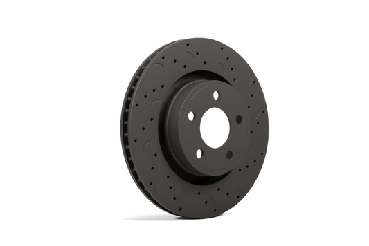 Hawk Performance Hawk Talon 2015 Hyundai Sonata Hybrid Drilled and Slotted Front Brake Rotor Set