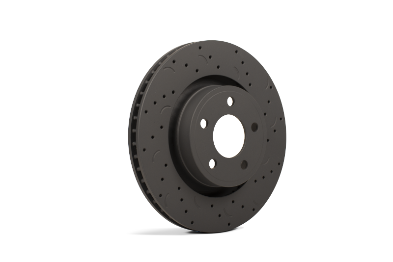 Hawk Performance Hawk Talon 2005 Mitsubishi Lancer Evolution AWD Drilled and Slotted Front Brake Rotor Set