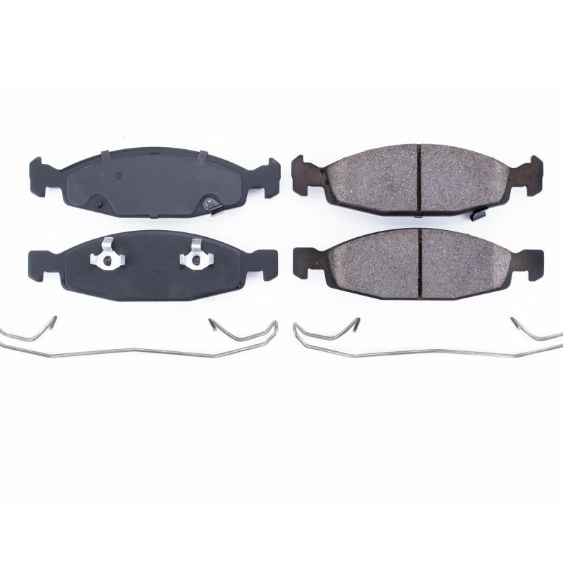 PowerStop Power Stop 99-03 Jeep Grand Cherokee Front Z17 Evolution Ceramic Brake Pads w/Hardware