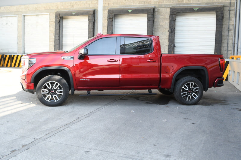 Go Rhino RealTruck 19-25 Chevy Silverado 1500 CC 4dr VoltStep Electric Running Board Kit - Bedliner Coating
