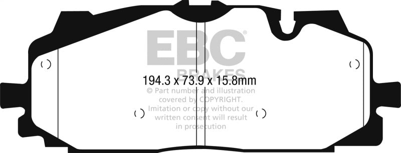 EBC 2017+ Audi Q7 2.0T Extra Duty Front Brake Pads