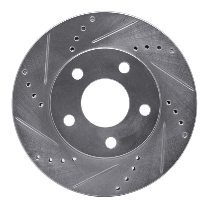 R1 Concepts R1 97-05 Buick Regal Front Left Drilled & Slotted Silver Brake Rotor