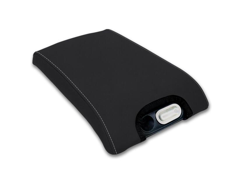 PRP Seats PRP 10-14 Ford Raptor  Center Console Cover- Black with Silver Stitch
