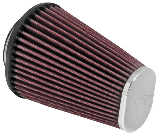K&N Engineering K&N Universal Clamp-On Air Filter 2-7/16in Flange 4-1/2x3-3/4in Base 3x2in Top 6in Height