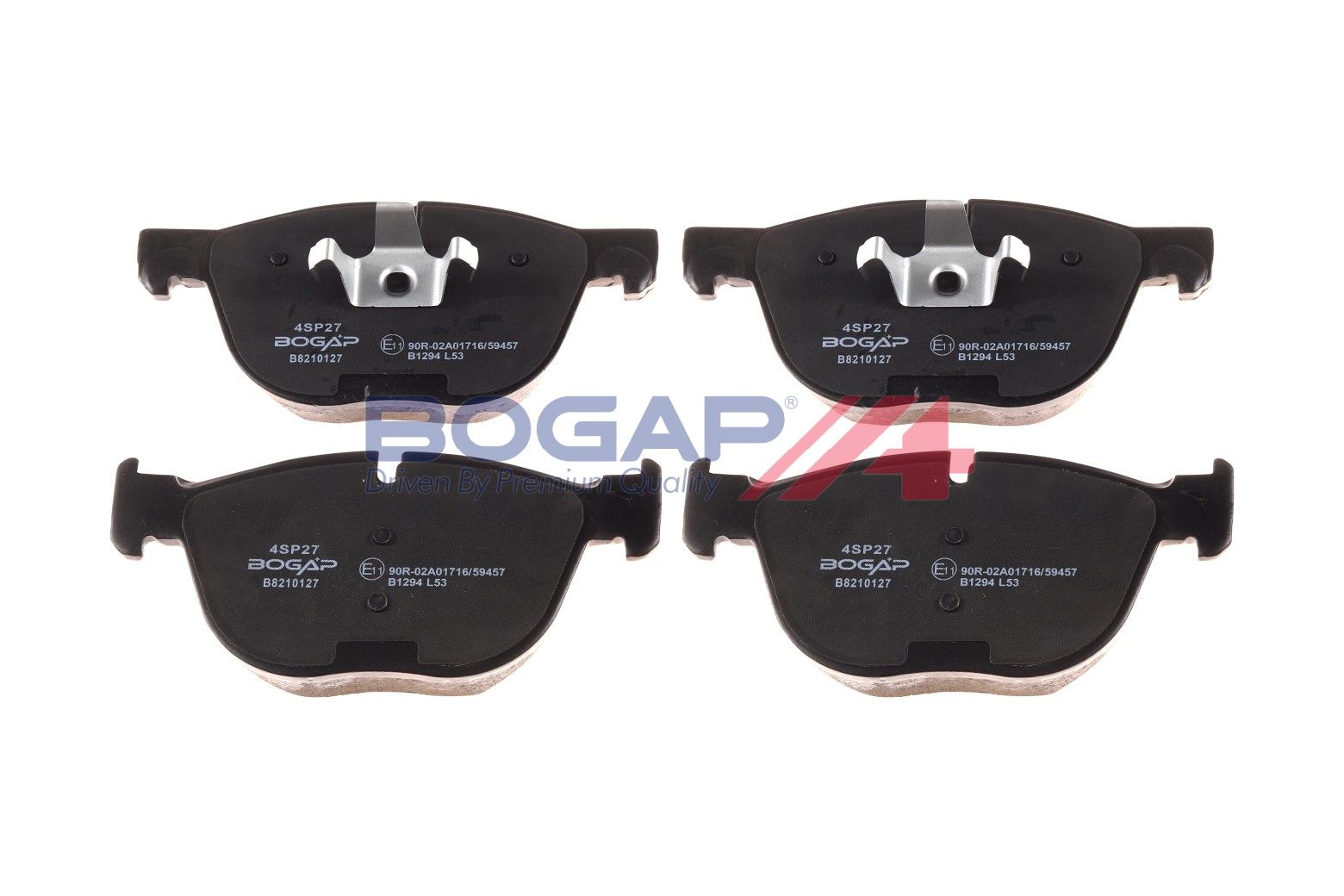 BOGAP B8210127 Brake Pad Set, Disc Brake