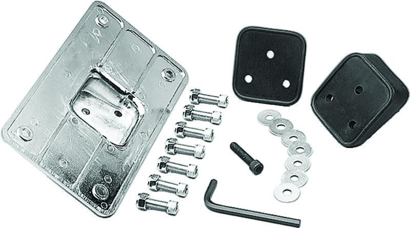 Kuryakyn Universal Laydown License Holder Chrome