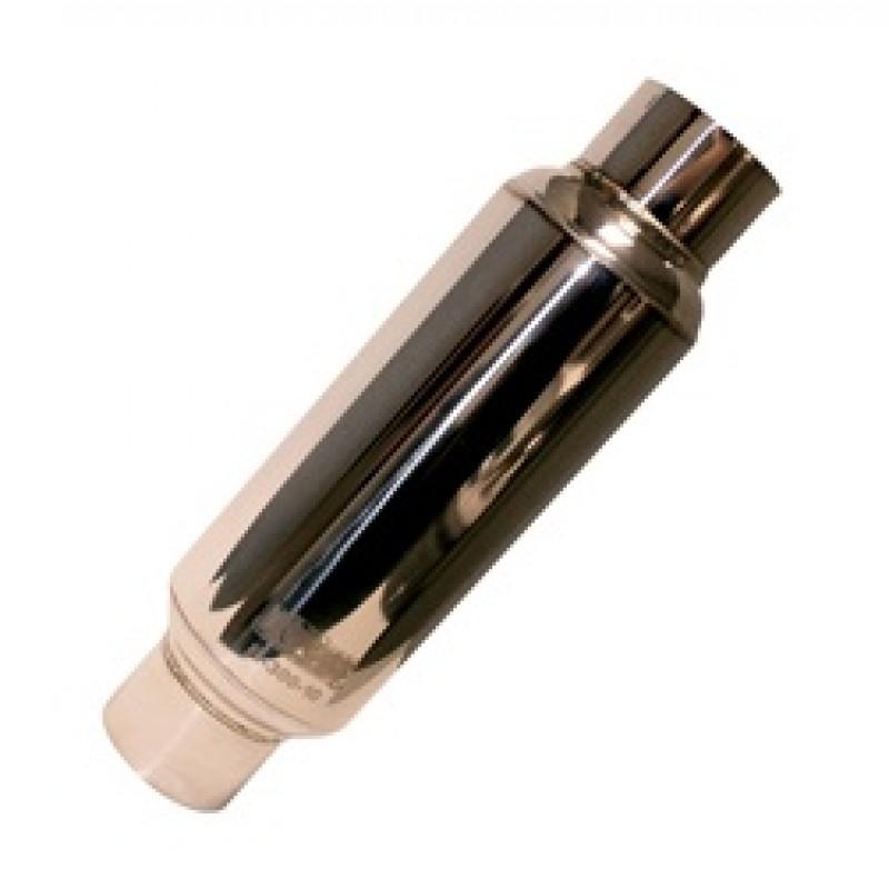 Kooks Headers Kooks Universal 2 1/2in Round Muffler 14in Long. Pol SS