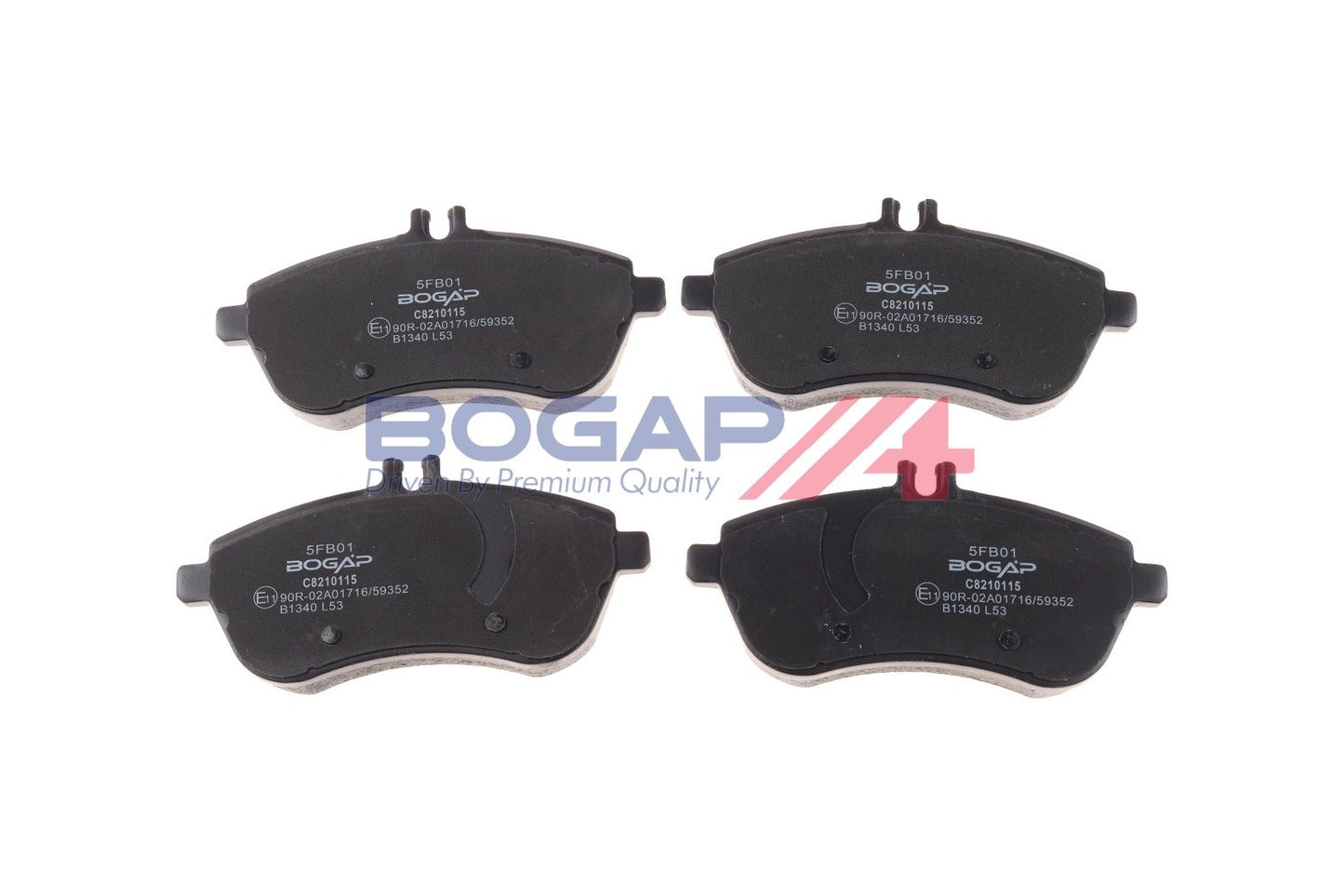 BOGAP C8210115 Brake Pad Set, Disc Brake