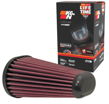 K&N Engineering K&N Replacement Unique Oval Tapered Air Filter for Porsche 13-14 Boxster/2014 Cayman 2.7L/3.4L H6