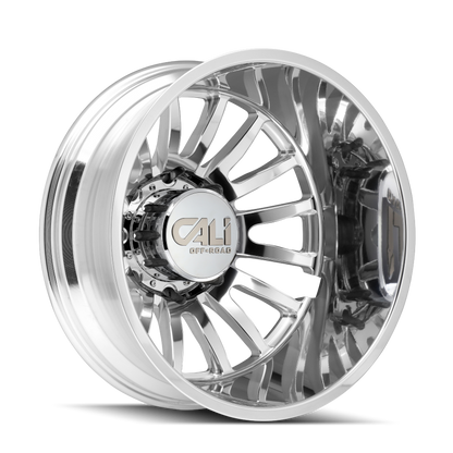 Cali Off-Road 9110D Summit Dually 22x8.25 / 8x200 BP / 115mm Offset / 142mm Hub Polished Wheel