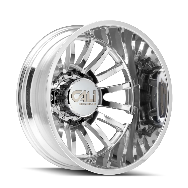 Cali Off-Road 9110D Summit Dually 20x8.25 / 8x200 BP / -232mm Offset / 142mm Hub Polished Wheel