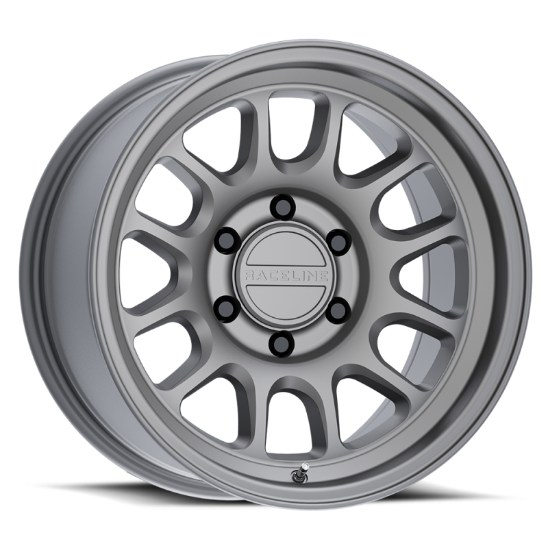 Raceline 958T Rogue 18x9in / 5X127 BP / 18mm Offset / 78.1mm Bore - Matte Titanium