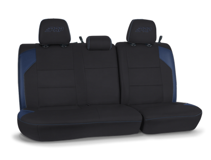 PRP Seats PRP 16-23 Toyota Tacoma Rear Bench Cover - Black/Navy Blue