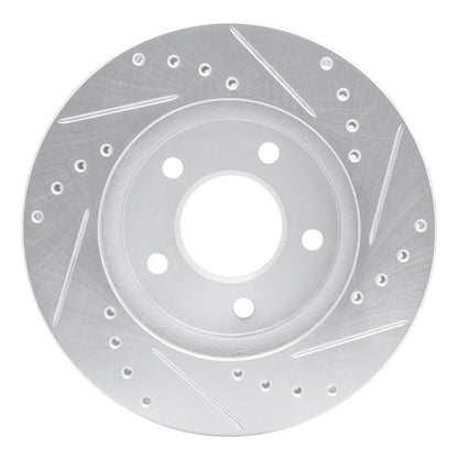 R1 Concepts R1 01-07 Buick Rendezvous Front Left Drilled & Slotted Silver Brake Rotor