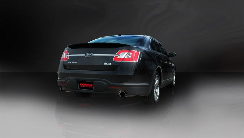 CORSA Performance Corsa 2010-2019 Ford Taurus SHO 3.5L V6 Turbo Sport Cat-Back Exhaust w/ Dual 4in Black Tips