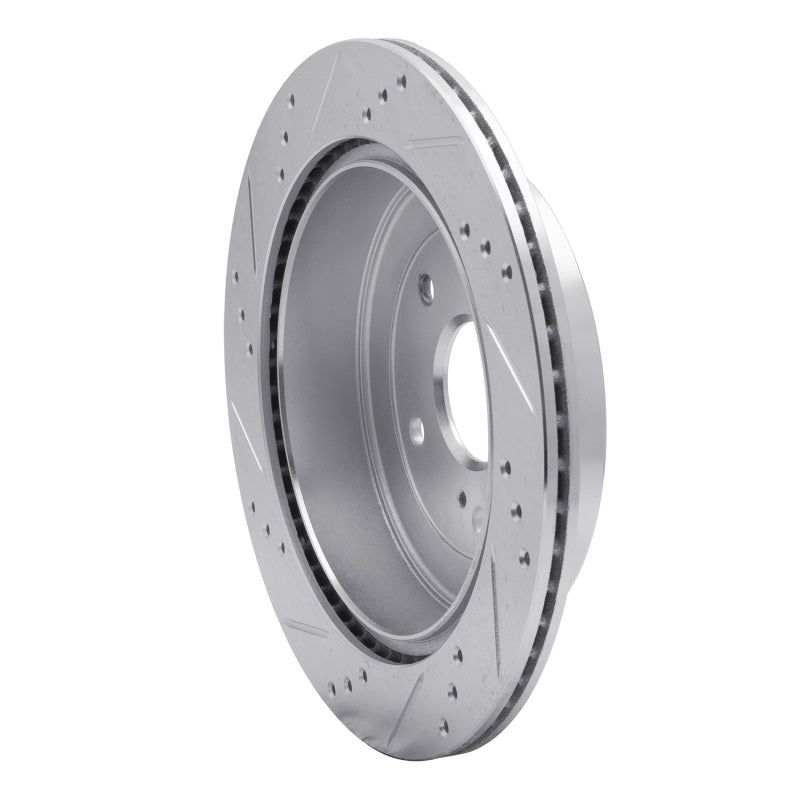 R1 Concepts R1 09-17 Suzuki Grand Vitara (Mexico) Rear Right Drilled & Slotted Silver Brake Rotor