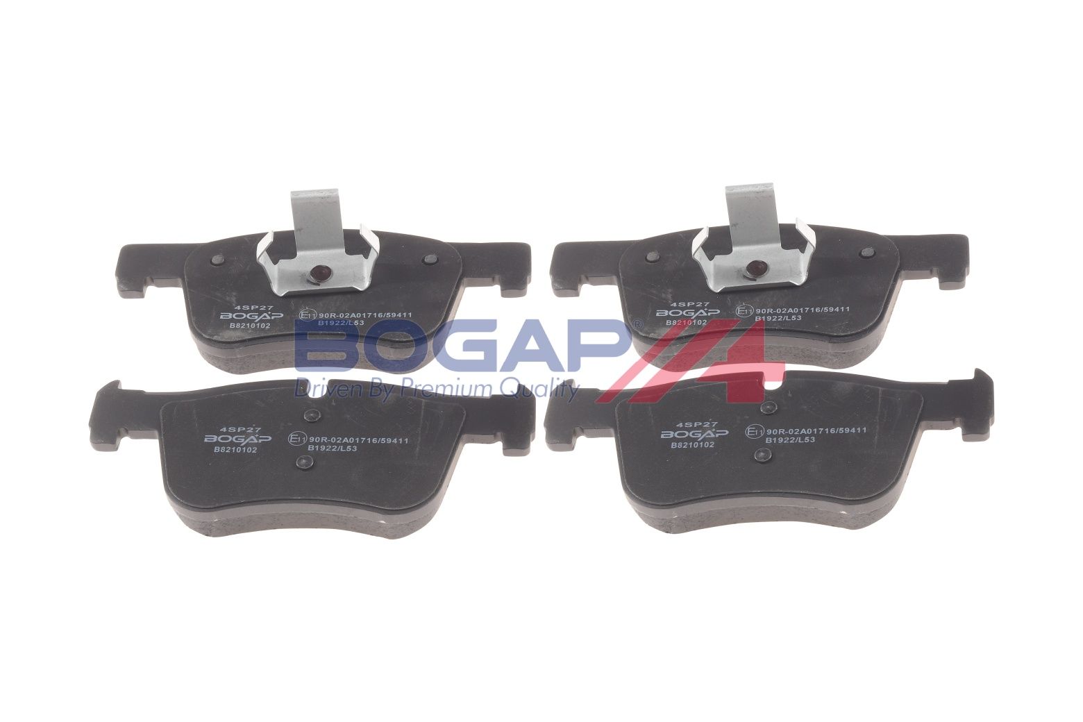 BOGAP B8210102 Brake Pad Set, Disc Brake