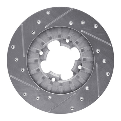 R1 Concepts R1 89-94 Subaru Justy Front Right Drilled & Slotted Silver Brake Rotor