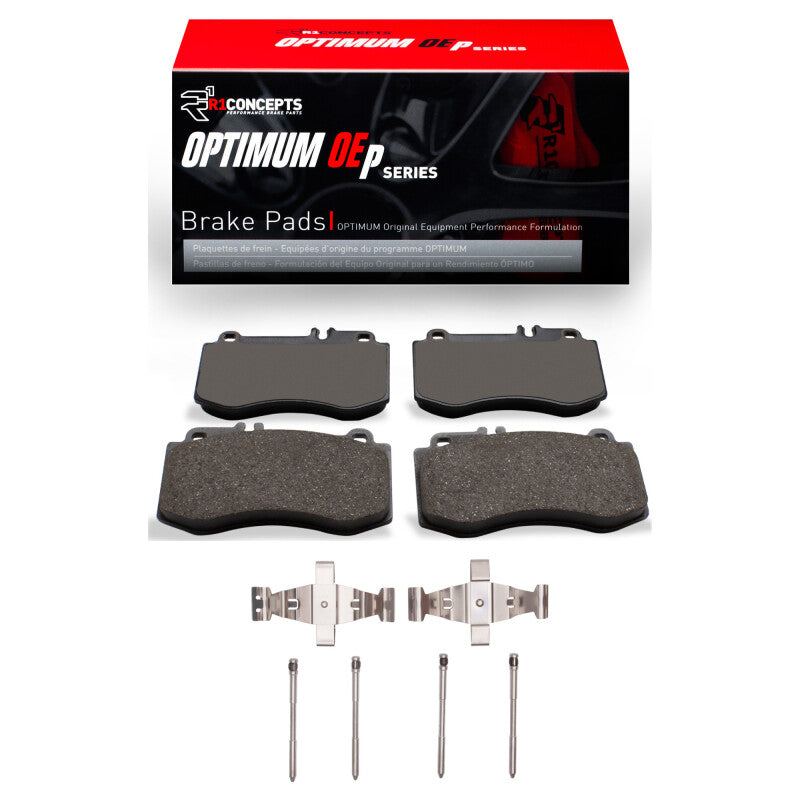 R1 Concepts R1 10-11 Mercedes-Benz E550 Front Optimum OE Pads & Hardware Kit