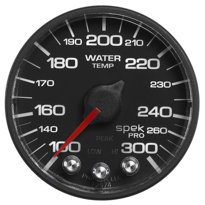 Autometer Spek-Pro 52.4mm 100-300 Deg F Digital Stepper Motor Water Temp Gauge