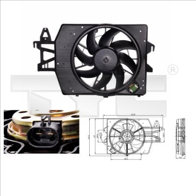 TYC TYC810-0034 Engine Cooling Fan