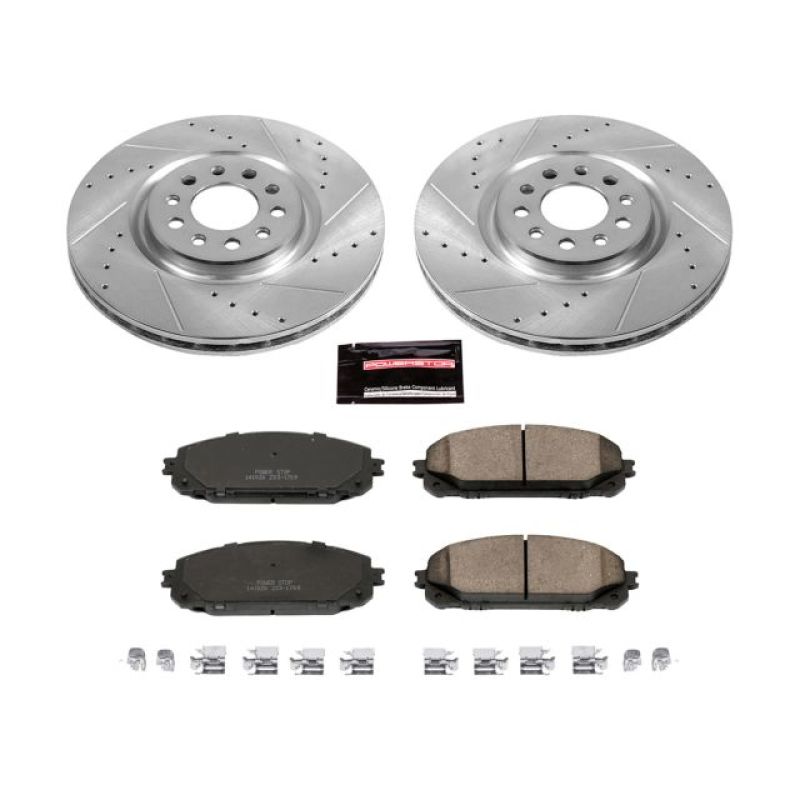 PowerStop Power Stop 14-16 Jeep Cherokee Front Z23 Evolution Sport Brake Kit