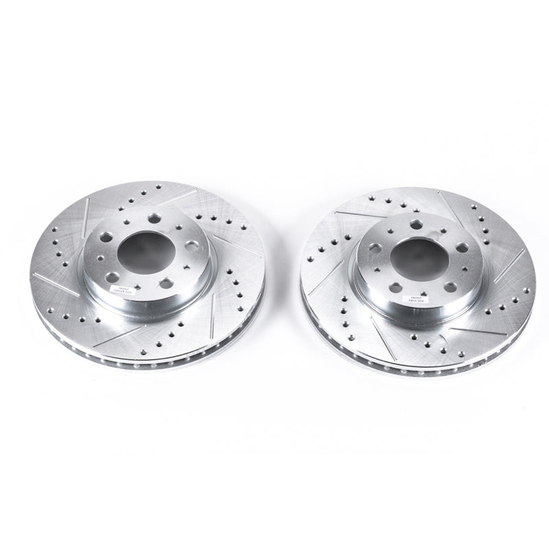 PowerStop Power Stop 94-97 Volvo 850 Front Evolution Drilled & Slotted Rotors - Pair