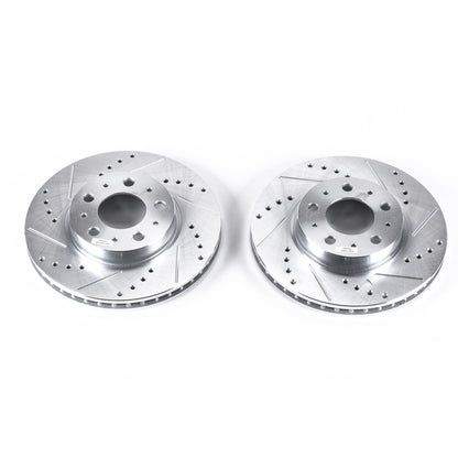 PowerStop Power Stop 94-97 Volvo 850 Front Evolution Drilled & Slotted Rotors - Pair