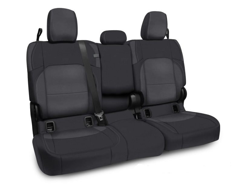 PRP Seats PRP 2020+ Jeep Gladiator JT Rear Bench Cover with Leather Interior - Black/Grey