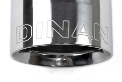 Dinan Double-Walled 4in Clamp-On Exhaust Tip - Polished - 4in Outlet / 2.75in Inlet
