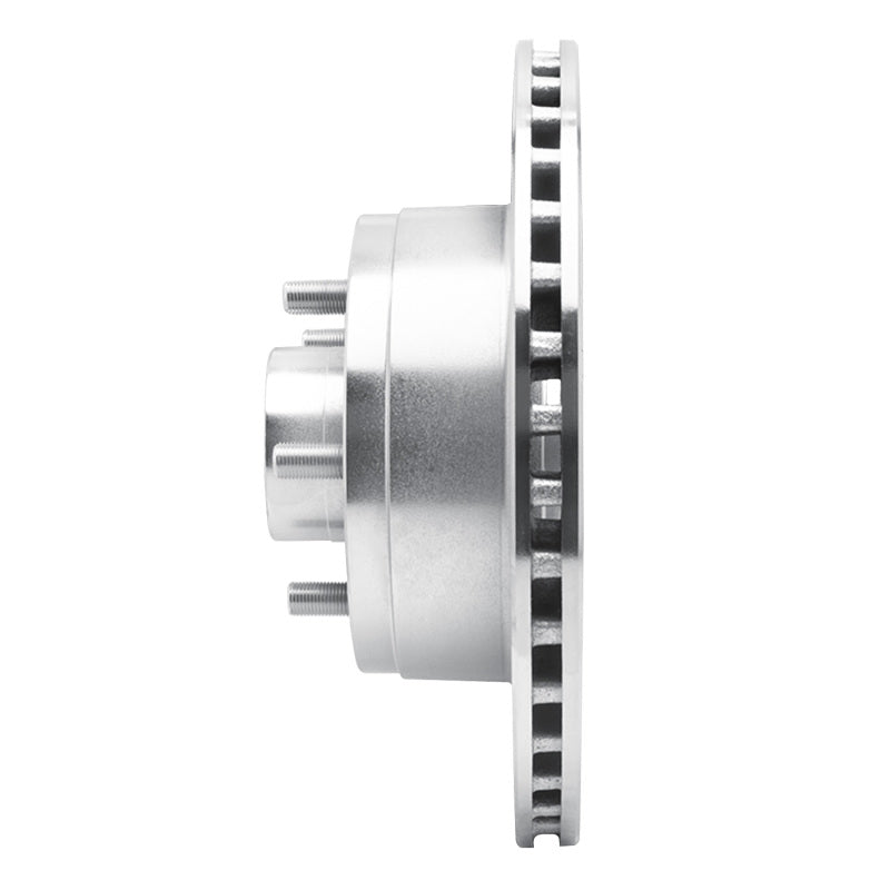 R1 Concepts R1 1987-1990 Dodge Dakota RWD Front Right Drilled & Slotted Silver Brake Rotor
