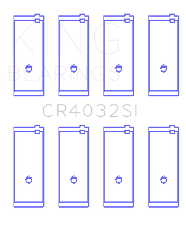 King Engine Bearings King 91-97 / 2000 Toyota Corolla 1.6L 4AGE (Size +0.5mm) SI Series Connecting Rod Bearing Set