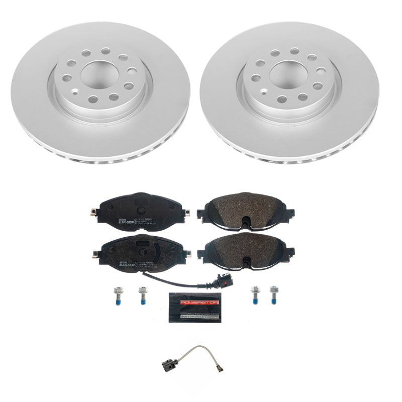 PowerStop Power Stop 15-18 Audi A3 Front Euro-Stop Brake Kit