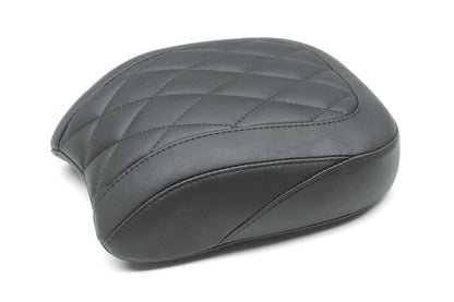 Mustang Motorcycle Mustang 18-21 Harley Low Rider, Sport Glide Wide Tripper Passenger Seat Diamond Stitch - Black