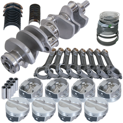 Eagle Ford 351W 4.000in Crank 6.200in I-Beam Rods -11cc Flat Top 4.030in Pistons Rotating Assembly