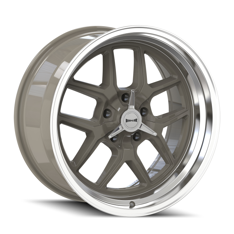 Ridler Wheels Ridler 610 20x10 / 5x127 BP / 0mm Offset / 83.82mm Hub Gloss Grey Polished Wheel