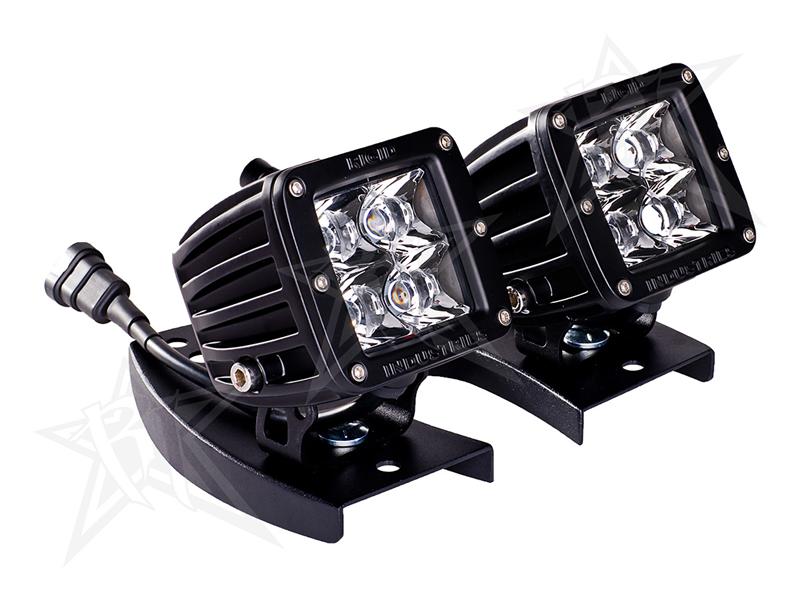 Rigid Industries D-series L Bracket Kit w/Hardware/ Stainless Steel