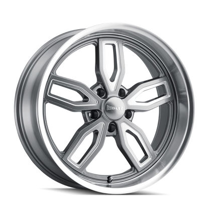 Ridler Wheels Ridler 608 18x9 / 5x127 BP / 0mm Offset / 78.3mm Hub Gloss Grey Milled Wheel