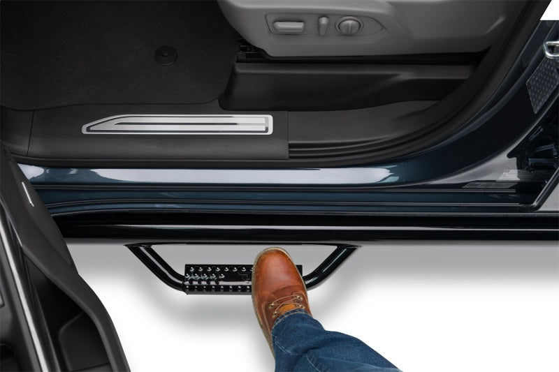 N-Fab Nerf Step 07-13 Chevy-GMC 2500/3500 Ext. Cab 8ft Bed - Gloss Black - Bed Access - 3in
