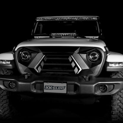 XKGLOW XK Glow JL Wrangler & Gladiator JT XKCHROME LED Grill Kit