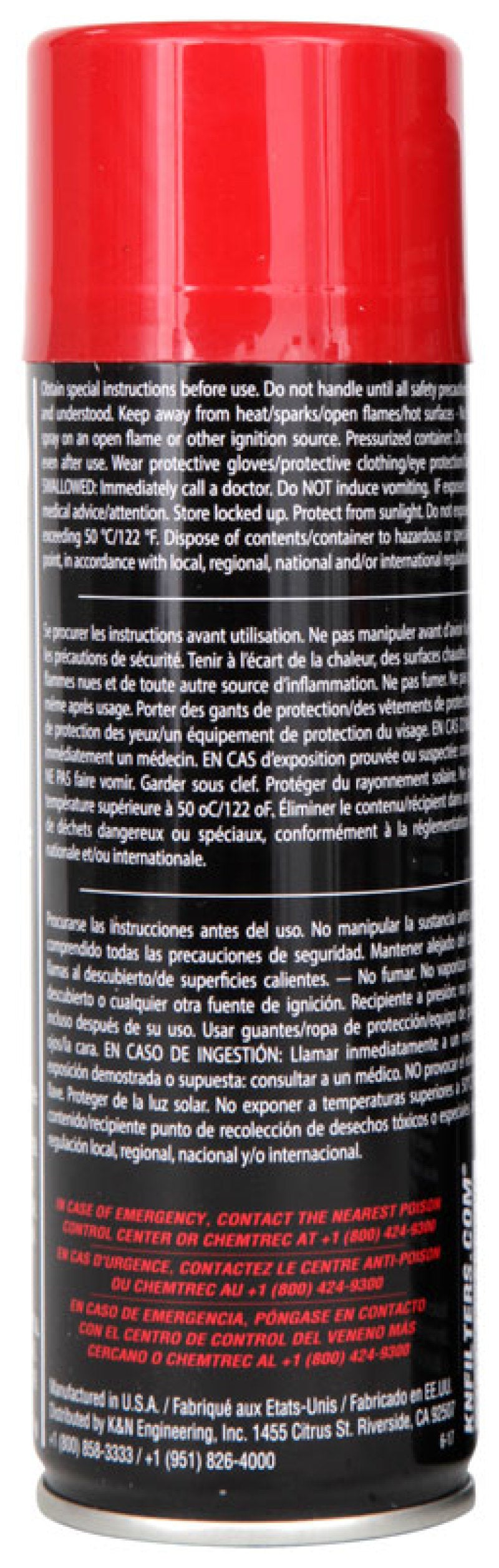 K&N Engineering K&N 6.5 OZ Aerosol Spray Air Filter Oil