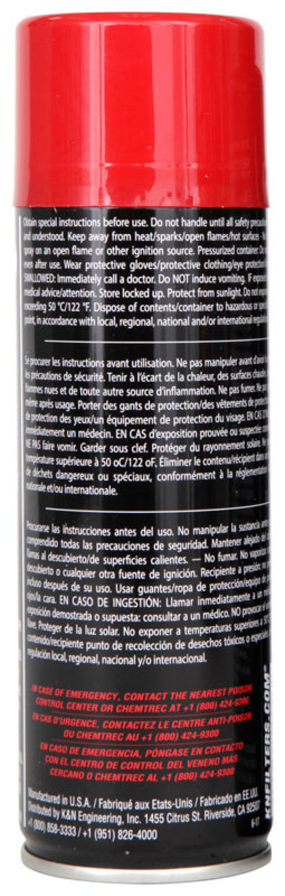 K&N Engineering K&N 6.5 OZ Aerosol Spray Air Filter Oil