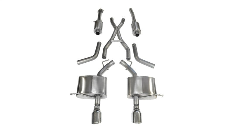CORSA Performance Corsa 2011-2024 Dodge Durango 5.7L V8 Polished Sport Dual Rear Cat-Back Exhaust