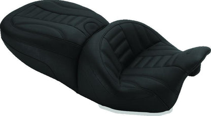 Mustang Motorcycle Mustang 15-21 Harley Freewheeler Touring Forward Deluxe 1PC Seat w/Driver Backrest - Black