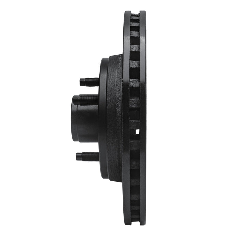 R1 Concepts R1 87-88 Ford Thunderbird Front Right Drilled & Slotted Black Brake Rotor
