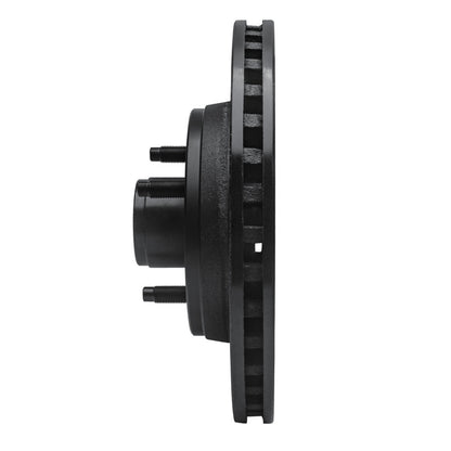 R1 Concepts R1 87-88 Ford Thunderbird Front Right Drilled & Slotted Black Brake Rotor