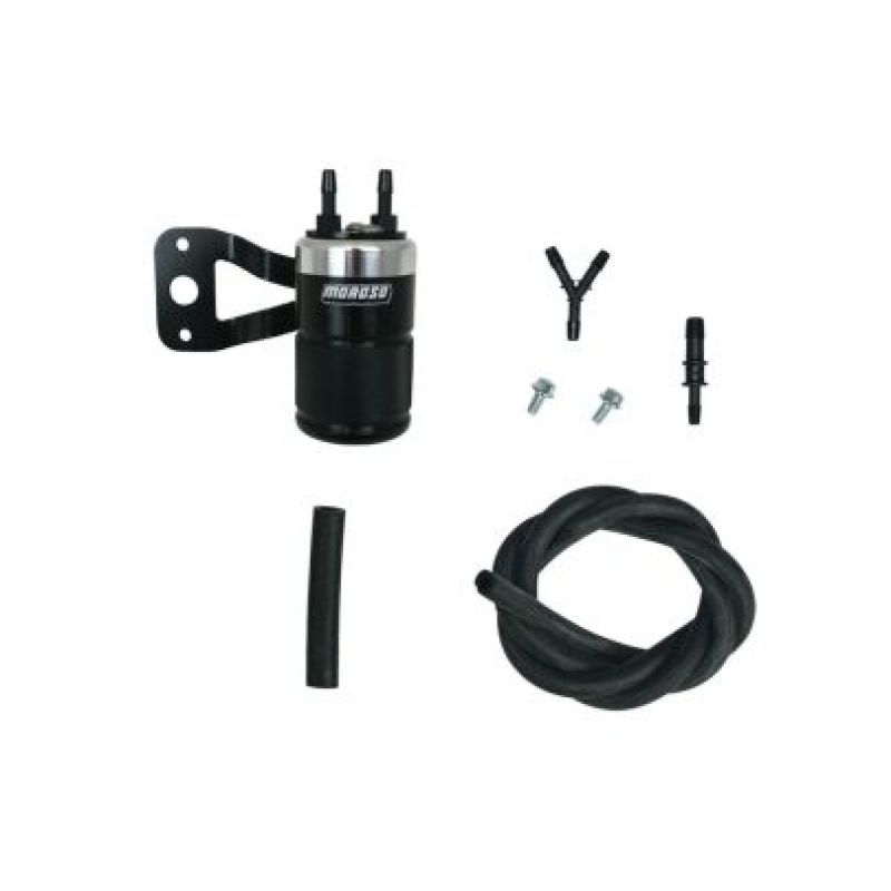 Moroso Harley-Davidson Twin Cam (w/Ss Teardrop Air Cleaner) Air Oil Separator - Black & Polished