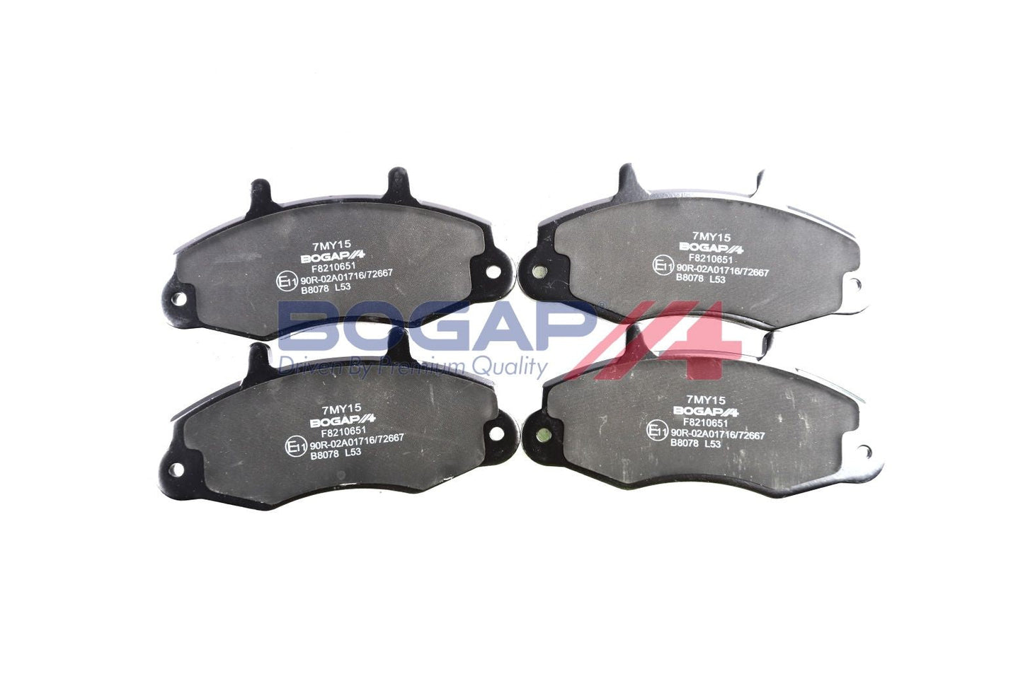BOGAP F8210651 Brake Pad Set, Disc Brake