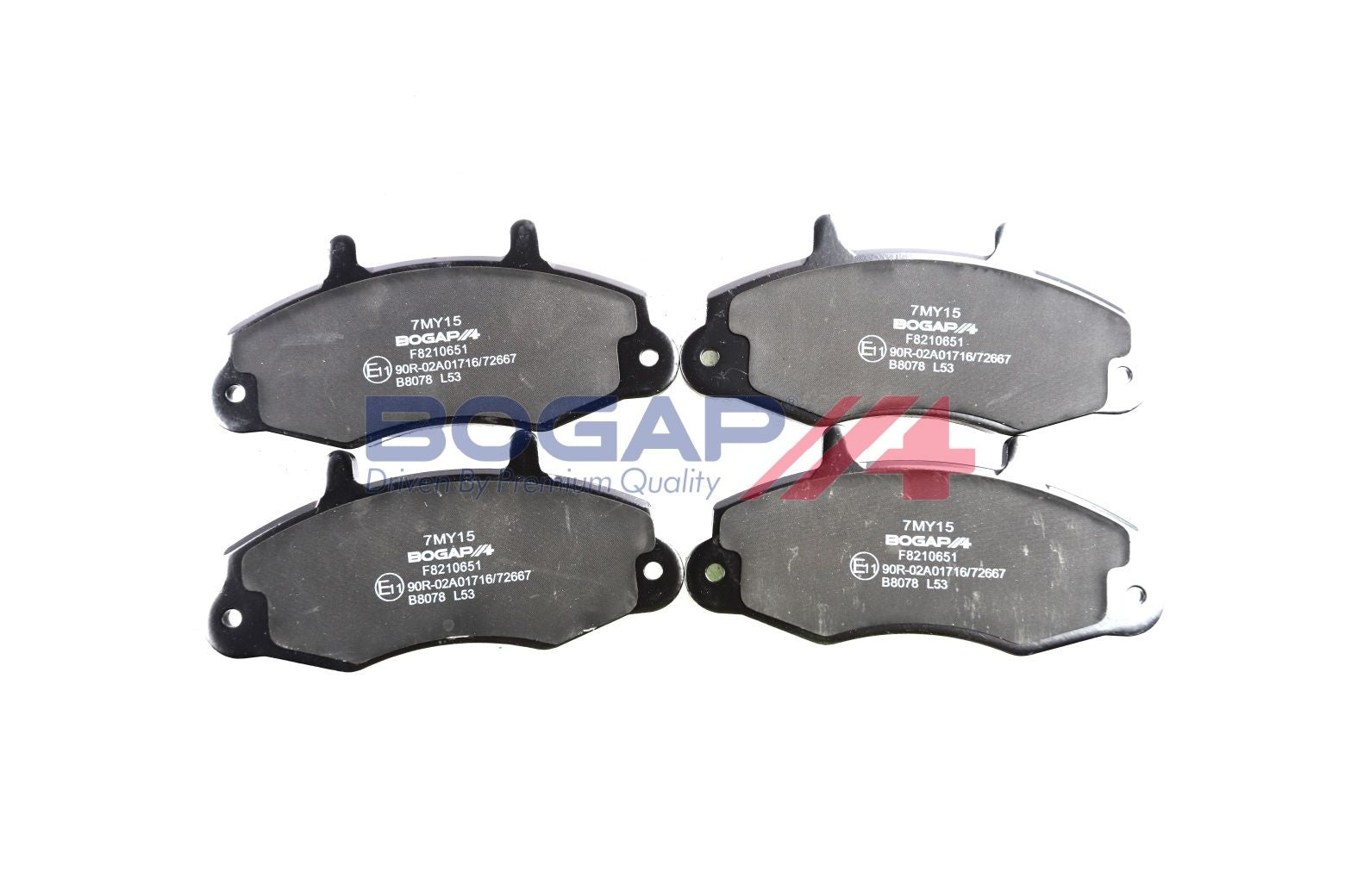 BOGAP F8210651 Brake Pad Set, Disc Brake